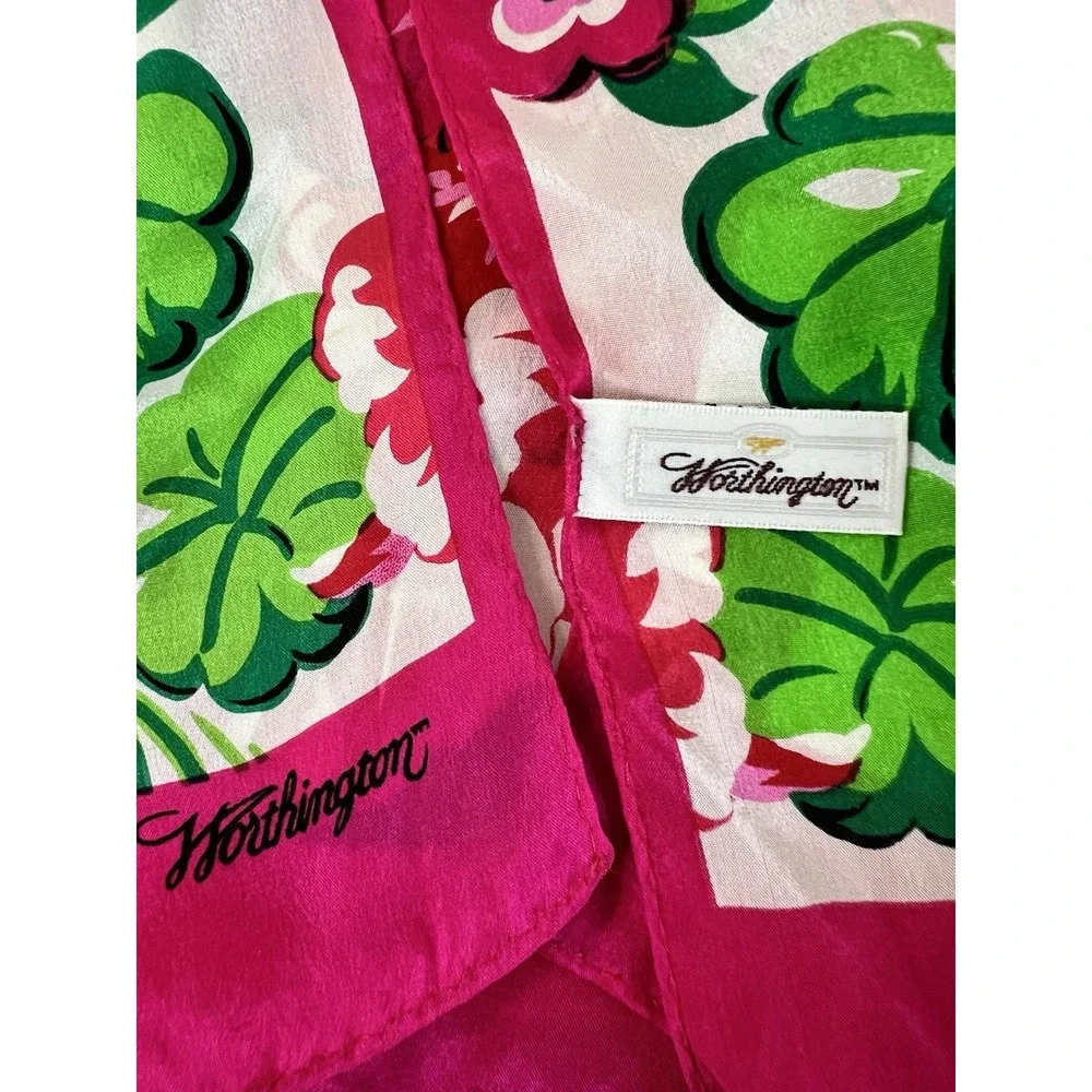 Vintage Rose 100% Silk Scarf Rectangle by Worthington Y2K‎ 52